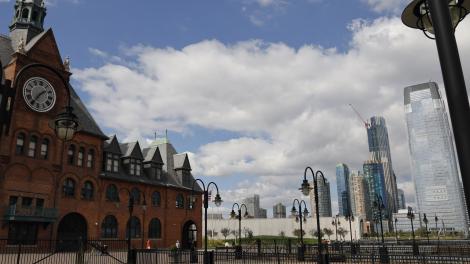 新泽西州泽西市的天际线美景