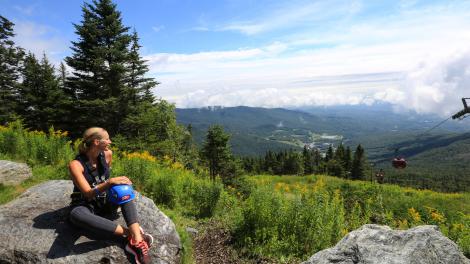 Panorama sur les montagnes de Stowe, Vermont