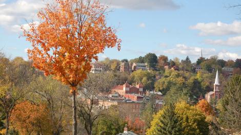 Vista pintoresca de Galena en Great Rivers Country, Illinois