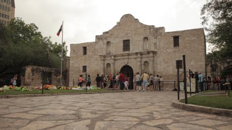 Touring the Alamo in San Antonio, Texas