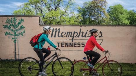 Exploring the Memphis Greenline via bike