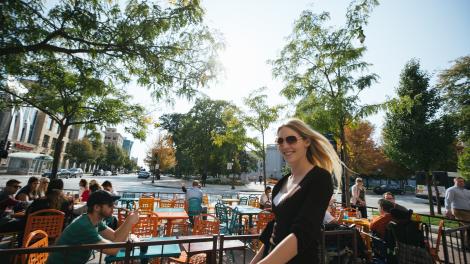 威斯康星州麦迪逊的当地人 威斯康星州麦迪逊的当地人