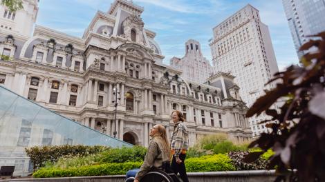 Sightseeing in Dilworth Park in Philadelphia, Pennsylvania Sightseeing in Dilworth Park in Philadelphia, Pennsylvania