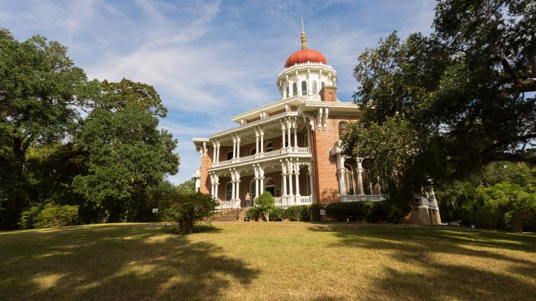 密西西比州纳切兹 Longwood 宅邸的八角形外观 密西西比州纳切兹 Longwood 宅邸的八角形外观