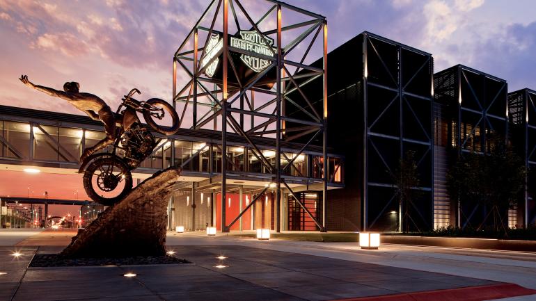 威斯康星州密尔沃基市的哈雷戴维森博物馆 威斯康星州密尔沃基市的哈雷戴维森博物馆