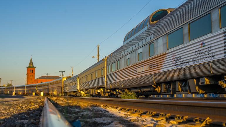 德克萨斯州埃尔帕索车站的火车