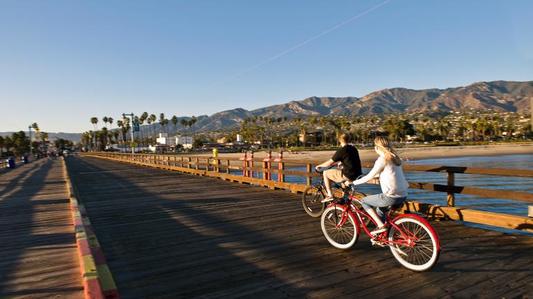 Cycle along the waterfront for a memorable cruise through beautiful Santa Barbara.  