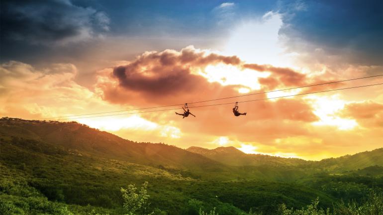 Speed through forests and open expanses on one of the longest ziplines in California at La Jolla Zip Zoom Zipline.