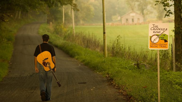 On the famous Crooked Road music trail in from Abingdon, to Wytheville, Virginia