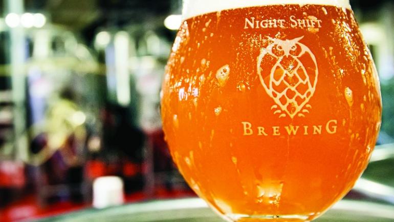 Night Shift Brewing, located in Everett, produces a popular sour ale made with Massachusetts cranberries.