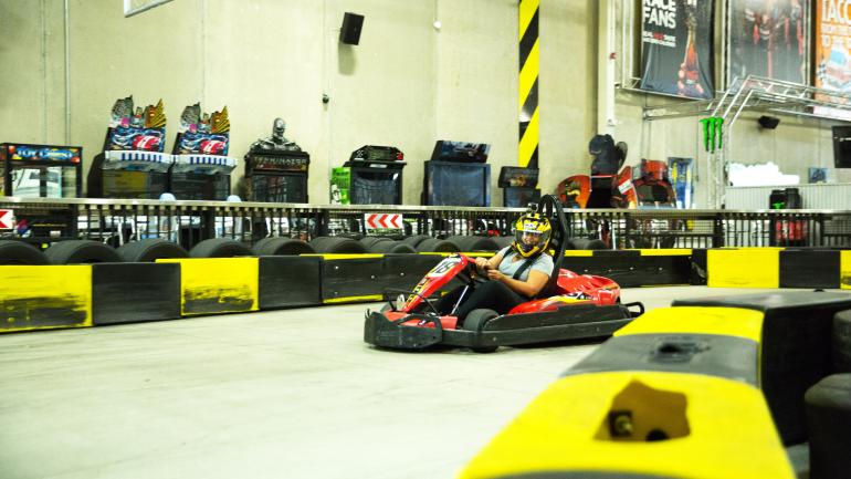 Raceway fun for the whole family at Pole Position Raceway in Jersey City, New Jersey