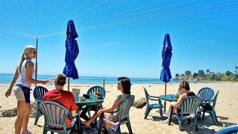 With views like these, dining outdoors is a must in Santa Barbara.