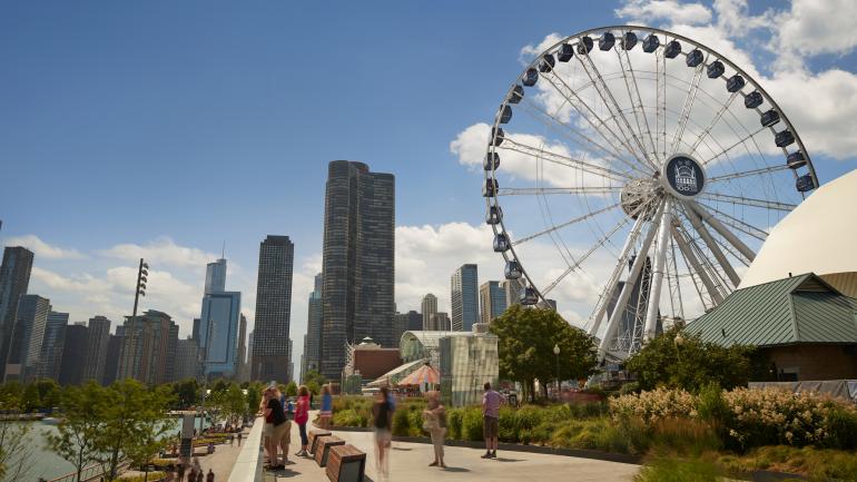 Exploring the attractions at Chicago's Navy Pier