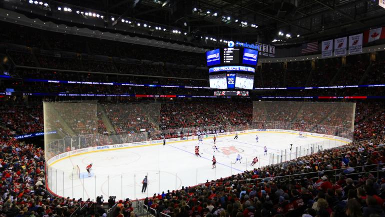 New Jersey Devils Game, The Prudential Center in Newark, New Jersey