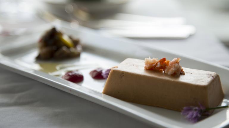 Pretty plating at the Grand Hotel’s five-course dinner
