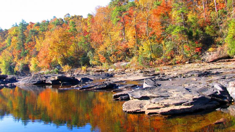 阿拉巴马州佩恩堡附近的小河谷国家保护区