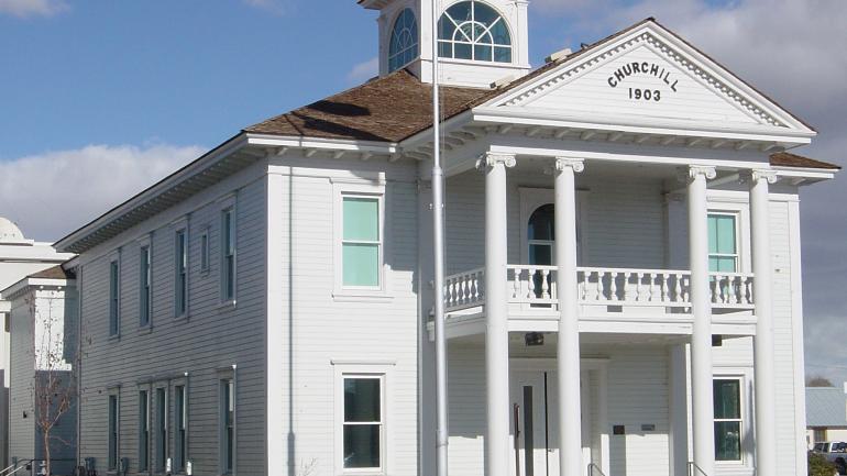 The quaint Churchill County Courthouse in small-town Fallon
