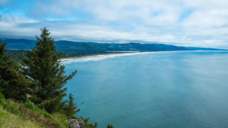 俯瞰俄勒冈海岸的迷人美景