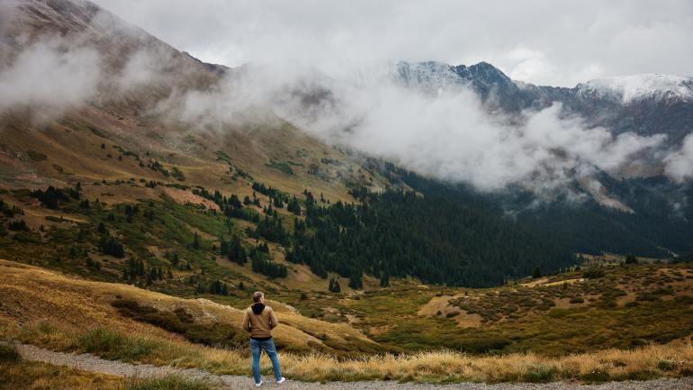 Incredible vistas at Loveland Pass near Breckenridge, Colorado