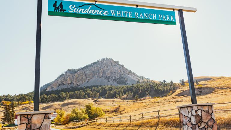 The entrance of Sundance White Ranch Park
