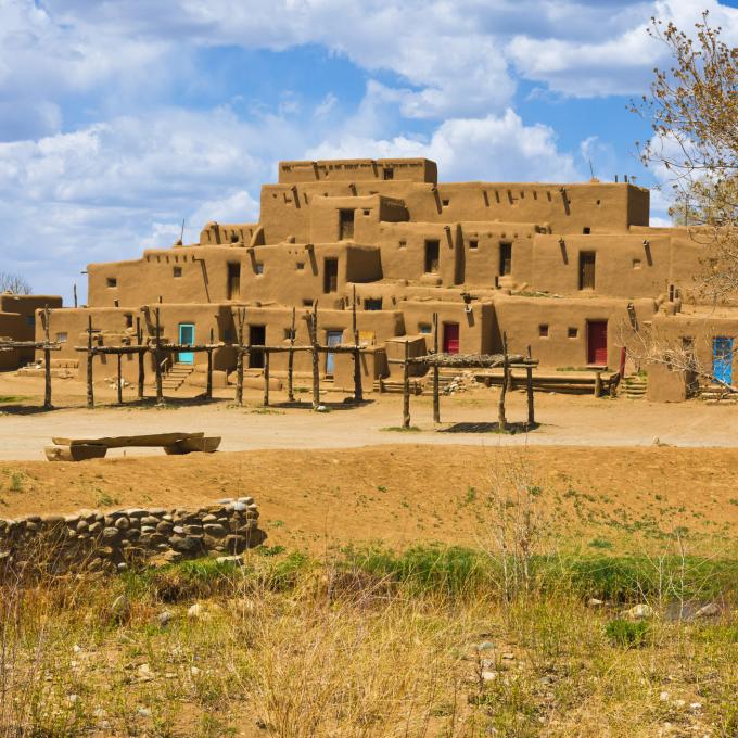 陶斯普韦布洛村外景致