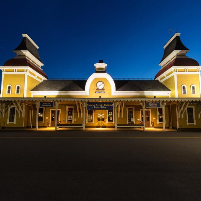 新罕布什尔州北康威的一个旧火车站