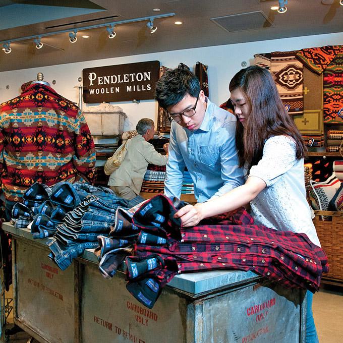 在俄勒冈州波特兰购物