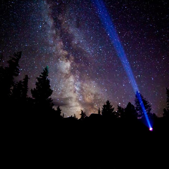 内华达州贝克镇附近大盆地国家公园的星空