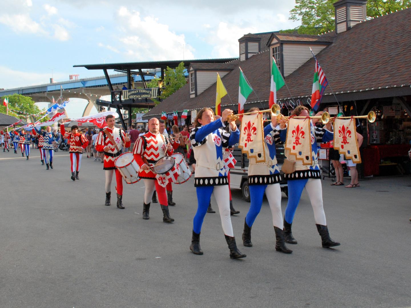 意大利节的升旗仪式