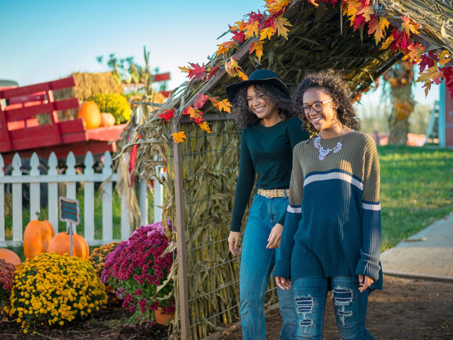 Participando da Fischer Farms Pumpkin Patch em Jefferson City, Missouri