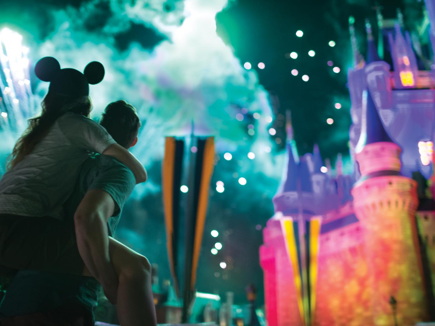 神奇王国的烟花表演