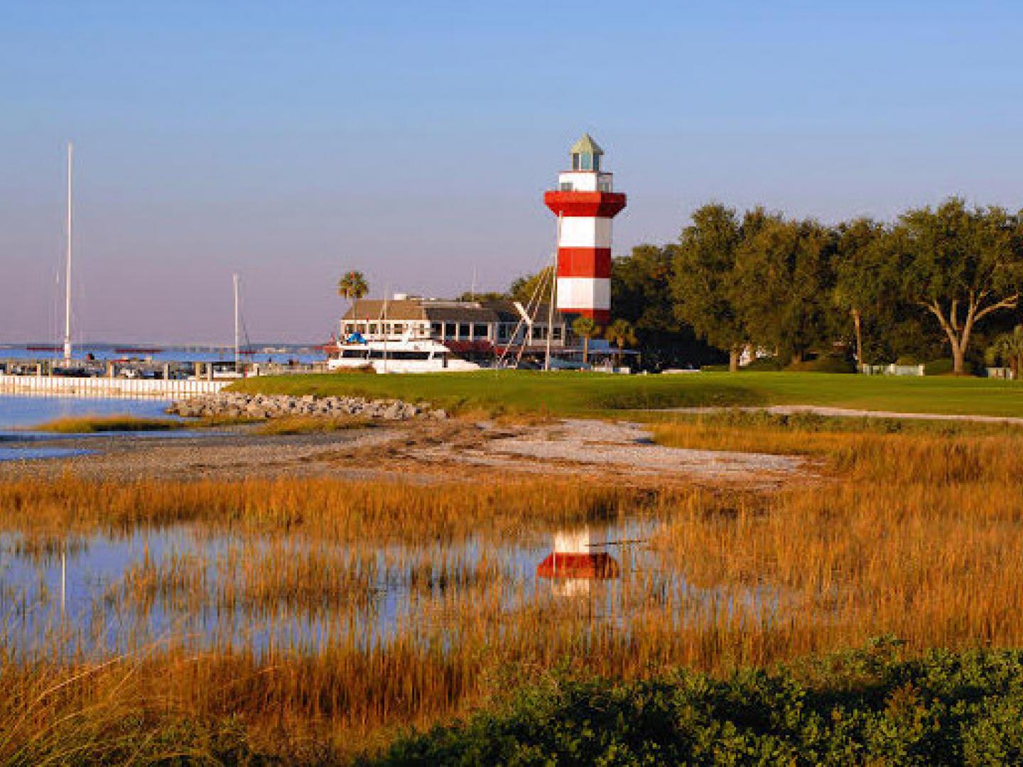 南卡罗来纳州希尔顿黑德岛海港镇灯塔