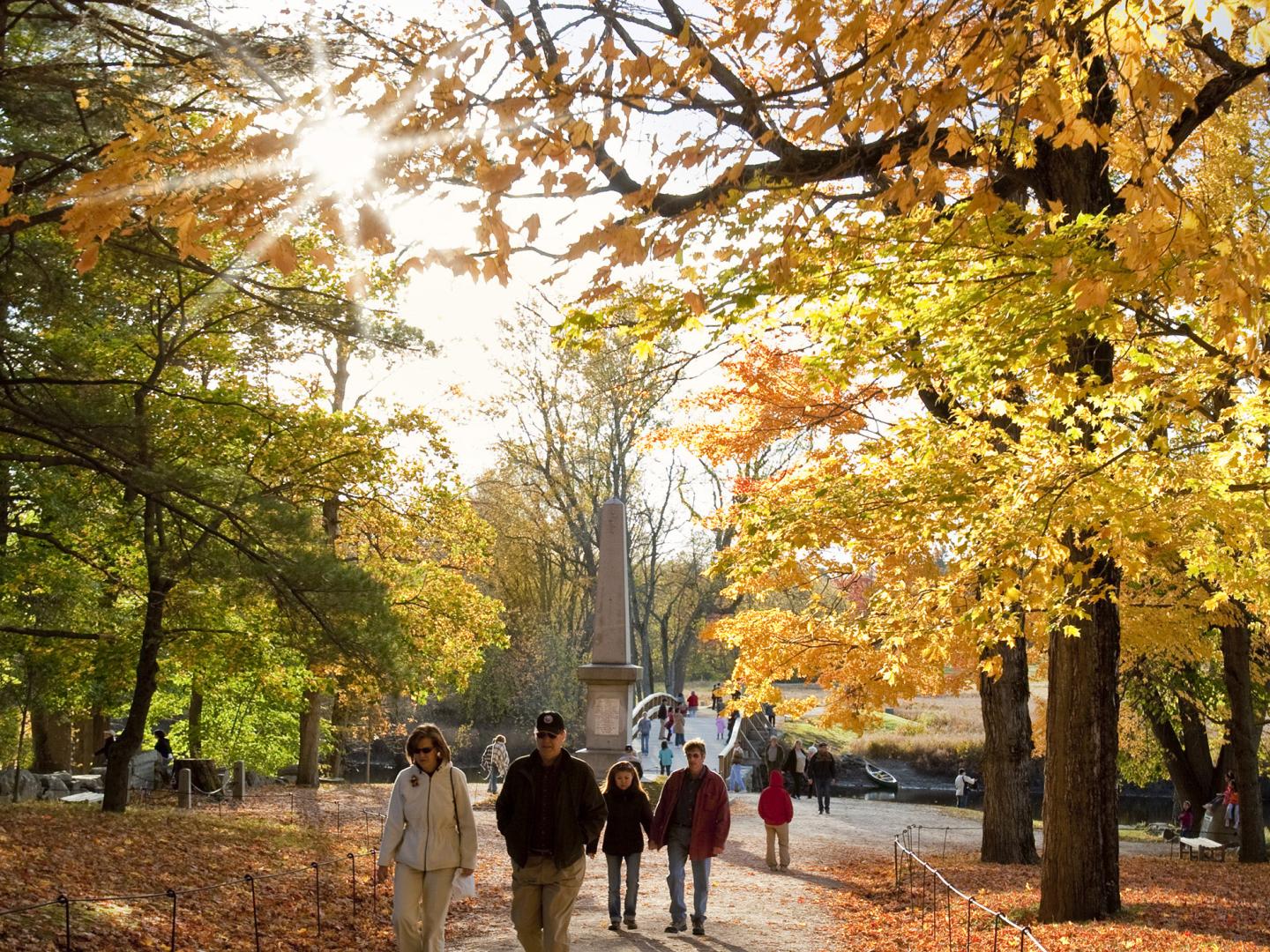 马萨诸塞州康科德环境优美的民兵国家历史公园