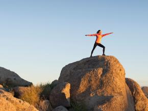 瑜伽练习者的迷人身姿