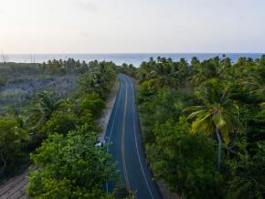 波多黎各伊莎贝拉附近的一条风景优美的公路