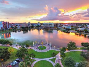 莱克兰市区日落 莱克兰市区日落