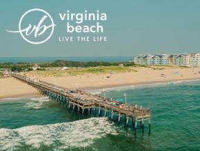 弗吉尼亚州弗吉尼亚海滩的航拍景观