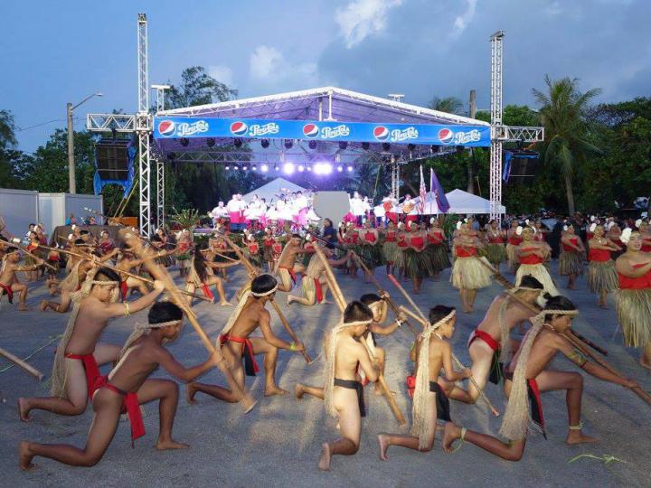 Performers during Guam Micronesia Island Fair