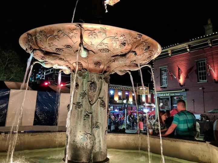 Crowds gathered in Mainstrasse Village for Oktoberfest
