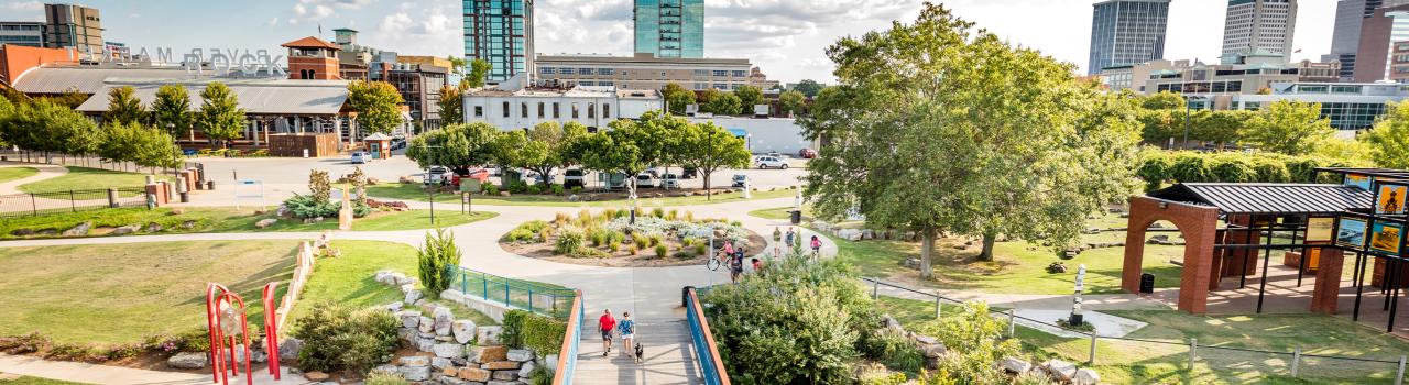 阿肯色州小石城的河滨公园