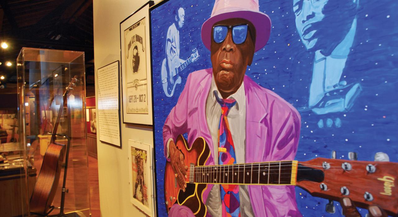 密西西比州克拉克斯戴尔由火车站改建而成的三角洲蓝调博物馆