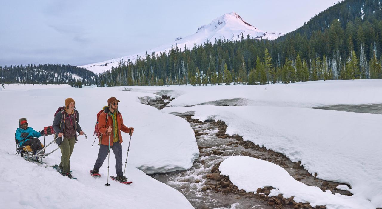 Hiking in Mt. Hood National Forest near Sandy, Oregon