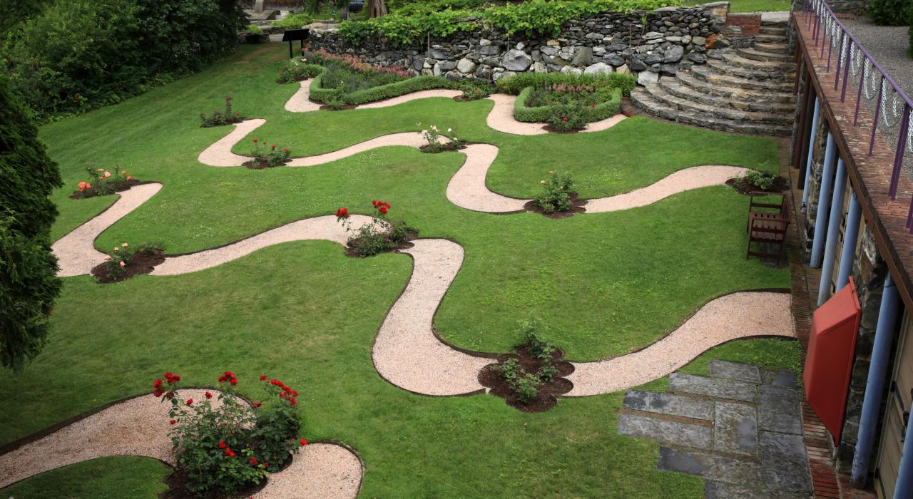 马萨诸塞州伯克希尔瑙姆科吉的玫瑰花园