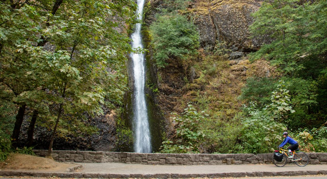 A Mt. Hood area waterfall