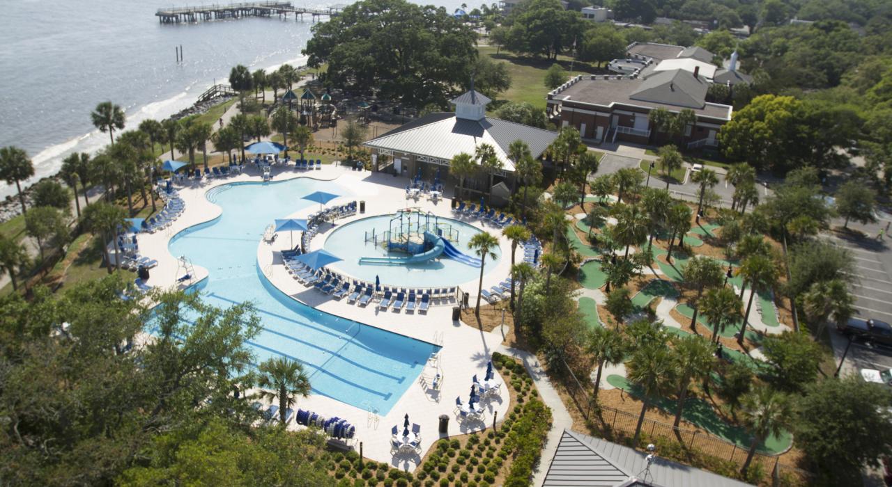 佐治亚州圣西蒙岛的海王星公园游乐区