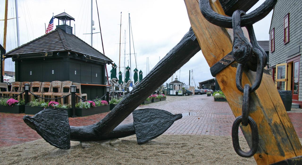 罗德岛州纽波特的船锚