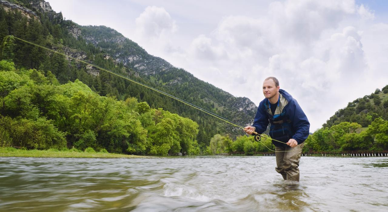 Fly-fishing on the Logan River