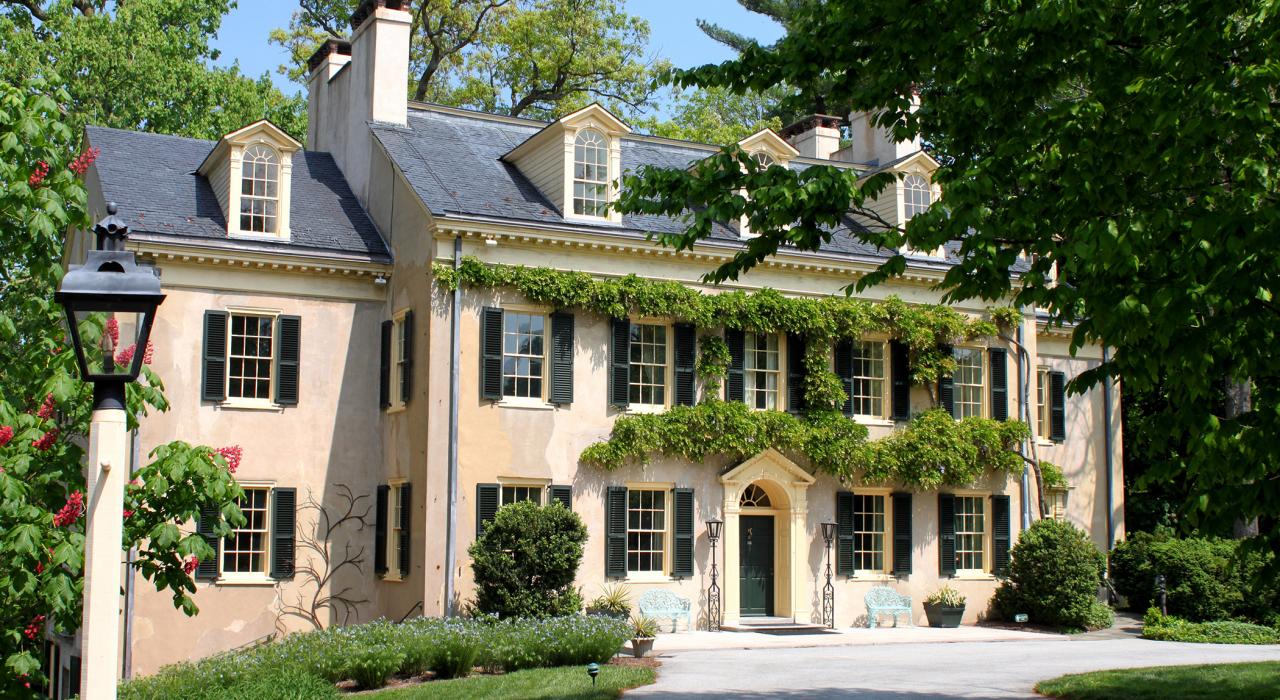 海格利博物馆中爬满常春藤的杜邦家族祖屋