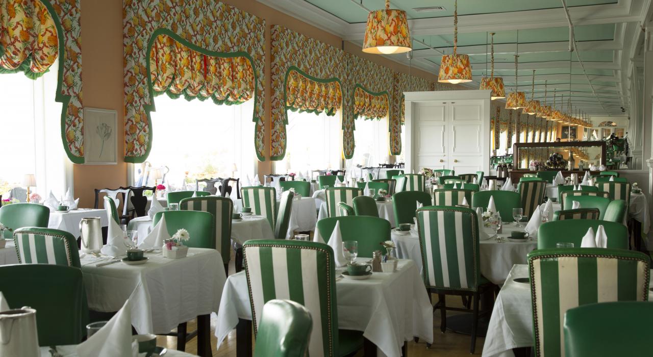 Main dining room in the Grand Hotel