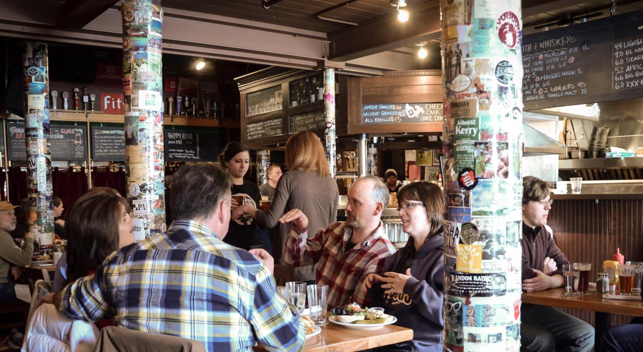 Cozy customers at popular Fitger’s Brewhouse